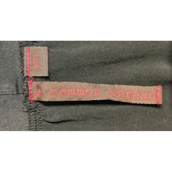 A Common Thread Black Silk Short Elastic Waist Skirt 8 - Picture 7 of 10